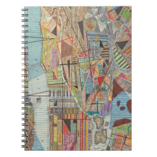 Moderne kaart van New York I Notitieboek