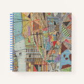 Moderne kaart van New York I Notitieboek (Voorkant)