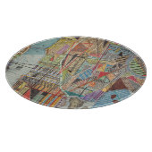 Moderne kaart van New York I Snijplank (Hoek)