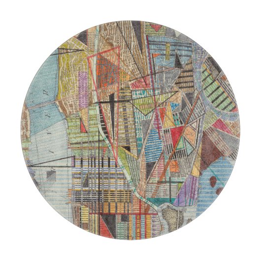 Moderne kaart van New York I Snijplank (Voorkant)