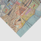 Moderne kaart van New York I Tissuepapier (Detail)