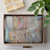 Moderne kaart van New York I Tissuepapier (Geschenk)