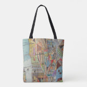 Moderne kaart van New York I Tote Bag (Achterkant)