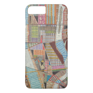 Moderne kaart van New York II Case-Mate iPhone Case
