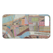 Moderne kaart van New York II Case-Mate iPhone Case (Achterkant (Horizontaal))