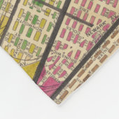 Moderne kaart van New York II Fleece Deken (Hoek)