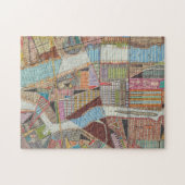 Moderne kaart van New York II Legpuzzel (Horizontaal)
