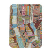 Moderne kaart van New York II Magneet (Verticaal)