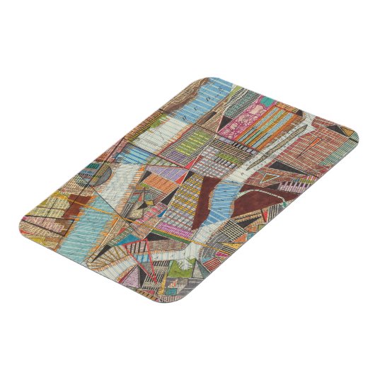 Moderne kaart van New York II Magneet (Linkerzijde)