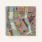 Moderne kaart van New York II Notitieboek (Voorkant)