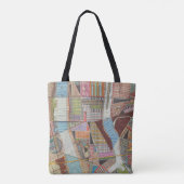 Moderne kaart van New York II Tote Bag (Achterkant)