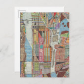 Moderne kaart van New York III (Voorkant / Achterkant)