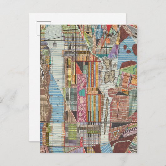 Moderne kaart van New York III (Voorkant / Achterkant)