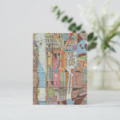 Moderne kaart van New York III (Staand voorkant)