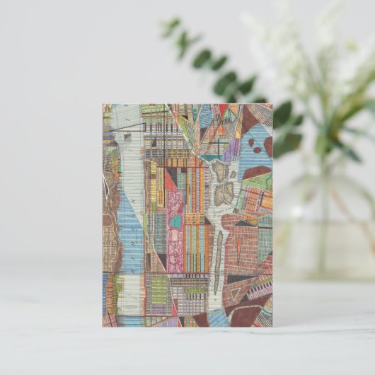 Moderne kaart van New York III (Staand voorkant)