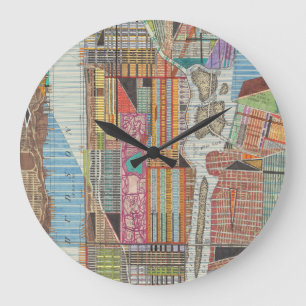 Moderne kaart van New York III Grote Klok