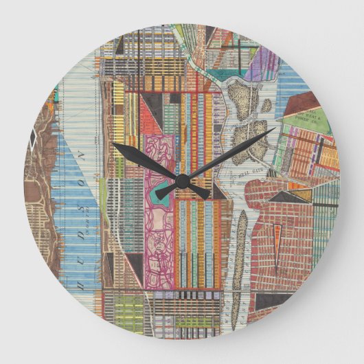 Moderne kaart van New York III Grote Klok (Voorkant)