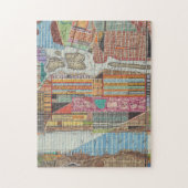 Moderne kaart van New York III Legpuzzel (Verticaal)