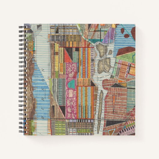 Moderne kaart van New York III Notitieboek (Voorkant)