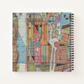 Moderne kaart van New York III Notitieboek (Achterkant)