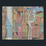 Moderne kaart van New York III Puzzel<br><div class="desc">Een moderne kaart van New York City in heldere,  levendige kleuren. Artiest: Nikki Galapon</div>