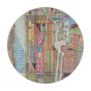 Moderne kaart van New York III Snijplank