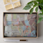 Moderne kaart van New York III Tissuepapier (Geschenk)