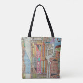 Moderne kaart van New York III Tote Bag (Achterkant)