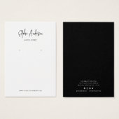 Moderne Kaart voor aangepaste tekenkleuren in scri (Voorkant /achterkant)