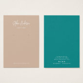 Moderne Kaart voor aangepaste tekenkleuren in scri (Voorkant /achterkant)