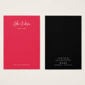 Moderne Kaart voor aangepaste tekenkleuren in scri (Voorkant /achterkant)