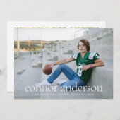 Moderne Kaart voor bekendmaking van Afstuderen-ove (Voorkant / Achterkant)