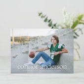 Moderne Kaart voor bekendmaking van Afstuderen-ove (Staand voorkant)