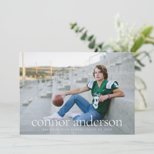 Moderne Kaart voor bekendmaking van Afstuderen-ove (Staand voorkant)