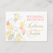 Moderne kaart voor bloemenbruiloft (Voorkant)