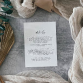 Moderne Kaart voor bruiloft in script