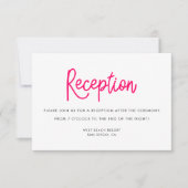 Moderne kaart voor calligrafie-bruiloft (Voorkant)