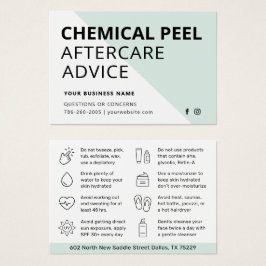 Moderne Kaart voor chemische paling na tercare