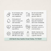 Moderne Kaart voor chemische paling na tercare (Achterkant)