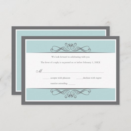 Moderne kaart voor decoratief weddenschap (horizon (Voorkant / Achterkant)