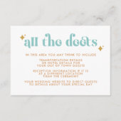 Moderne Kaart voor detailhandel in huwelijksreis i (Voorkant)