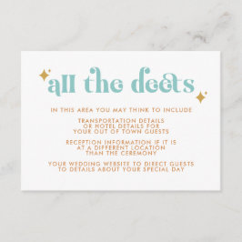 Moderne Kaart voor detailhandel in huwelijksreis i