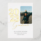 Moderne Kaart voor Folie van script- en fotoAfstud (Voorkant)