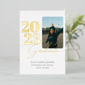 Moderne Kaart voor Folie van script- en fotoAfstud (Staand Voorkant)