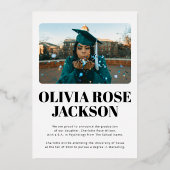 Moderne Kaart voor Folie van script- en fotoAfstud (Achterkant)