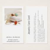 Moderne Kaart voor foto-artisanale juwelen (Voorkant /achterkant)