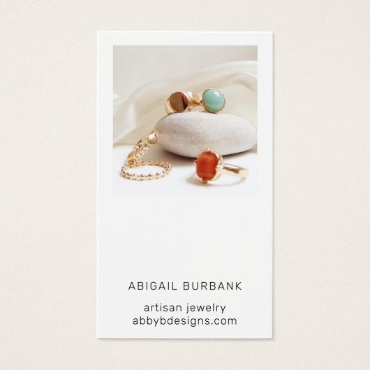 Moderne Kaart voor foto-artisanale juwelen (Voorkant)