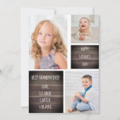 Moderne Kaart voor fotocollage voor opa (Voorkant)