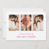 Moderne Kaart voor geboortedatum foto's (Achterkant)