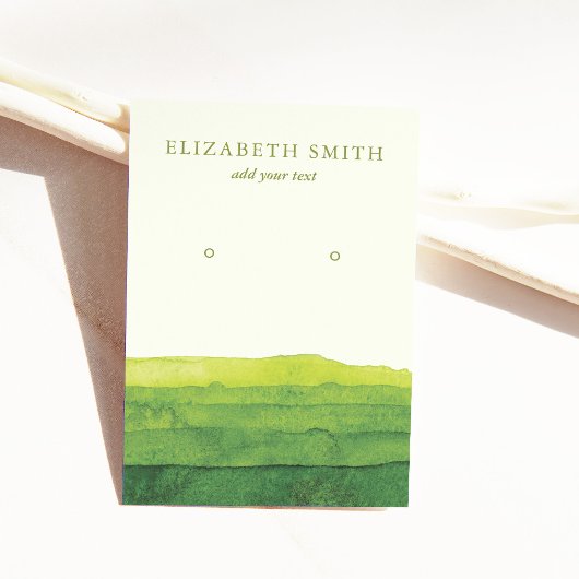 Moderne Kaart voor groen oorscherm Visitekaartje